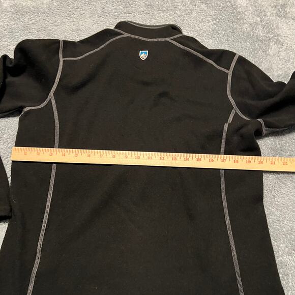 Kuhl Sweater Mens Medium Black Quarter Zip ** - Picture 5 of 7
